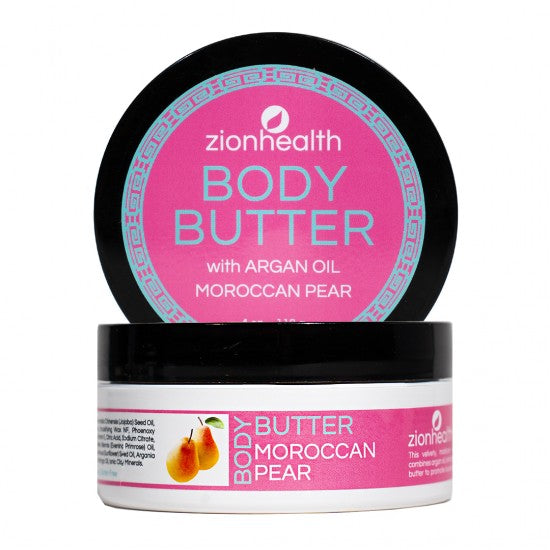 Zion Health Body Butter - Aragan Morrocan Pear 4 oz