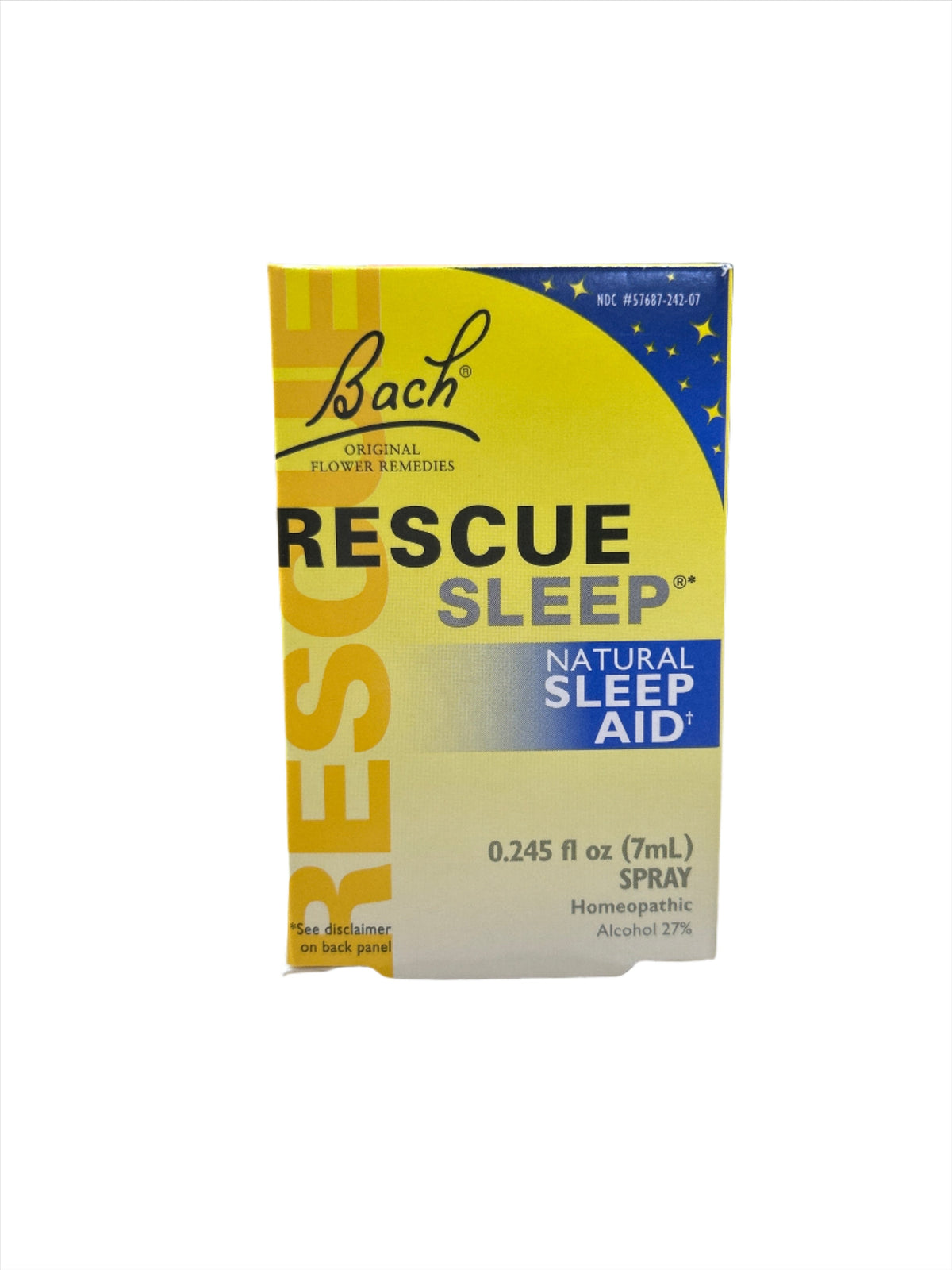 Bach Rescue Sleep Spray auxiliar natural para dormir 0.245 fl oz 27% alcohol