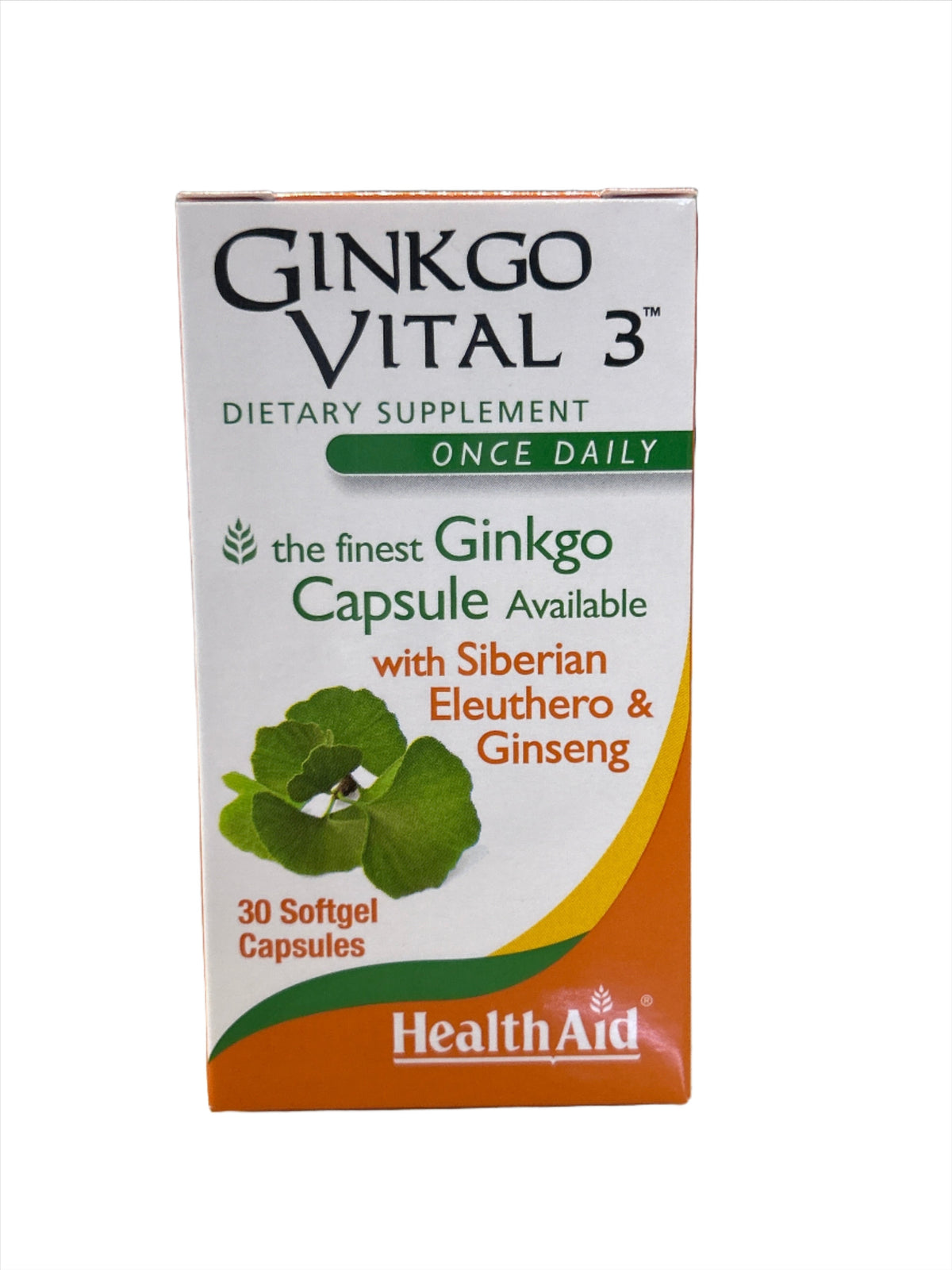 Ginkgo Vital 3 con eleuterococo siberiano y ginseng, 30 cápsulas blandas