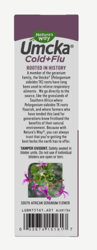 Nature's Way Umcka® Cold+Flu Chewable (Orange ) 20 Chw Tb