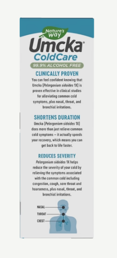 Nature's Way Umcka® ColdCare Original Alcohol Free Drops 2 Fl Oz