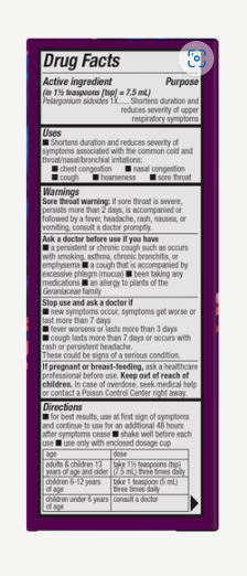 Nature's Way Umcka® ColdCare Sugar-Free Grape Syrup 4 Fl Oz