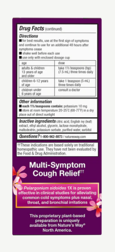 Nature's Way Umcka® Cough Syrup 4 Fl Oz