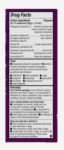 Nature's Way Umcka® Elderberry Cold+Flu Syrup 4 Fl Oz