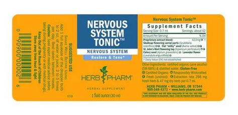 Herb Pharm NERVOUS SYSTEM TONIC 1 oz