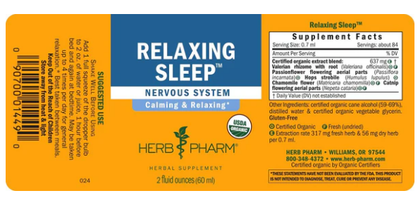 Herb Pharm RELAXING SLEEP 2 oz