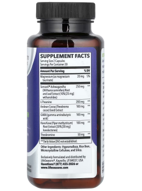 Life Seasons Anxie-T Plus for Extra Strength Stress Support 60 Capsule