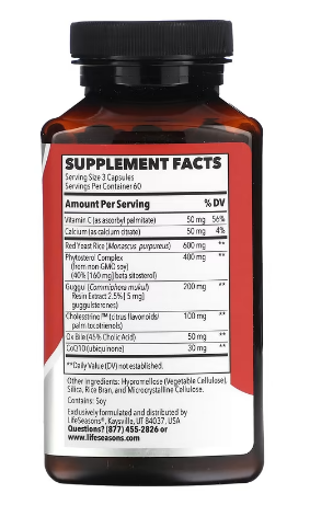 Life Seasons Choles-T (VALUE SIZE) for Cholesterol Support 180 Capsules