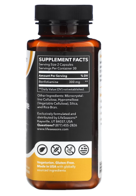 Life Seasons LSE Benfotiamine for Fat Soluble B1 Benfotiamine 300 mg 60 Capsule