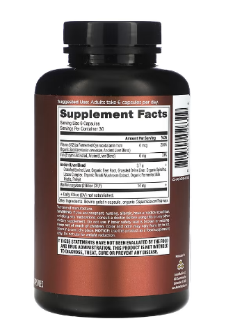 Ancient Nutrition Ancient Glandulars - Liver - Capsules - 180 ct Capsules