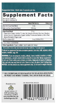 Ancient Nutrition ROC - Candida Balance - 90ct Capsules