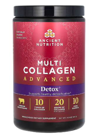 Ancient Nutrition Multi Collagen Advanced - Powder - Cleanse & Detox - Unflavored 36srv Powder