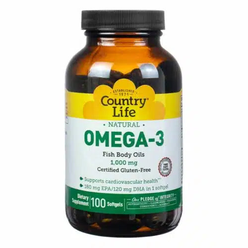 Country Life OMEGA-3 FISH OIL 1000MG 100 Softgel