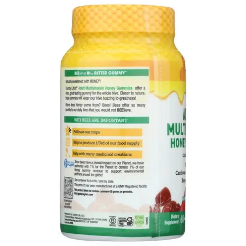 Country Life ADULT MULTIVITAMIN HONEY GUMMY 60 Gummy