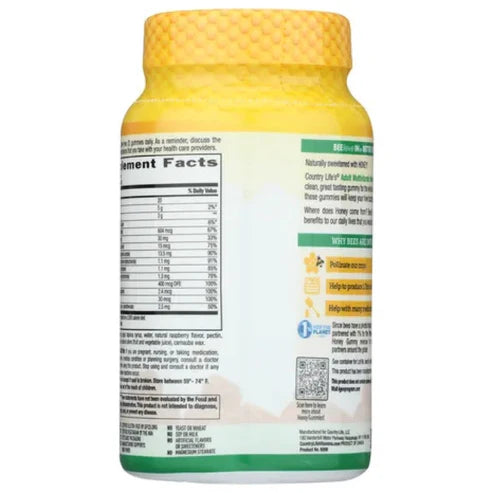 Country Life ADULT MULTIVITAMIN HONEY GUMMY 60 Gummy