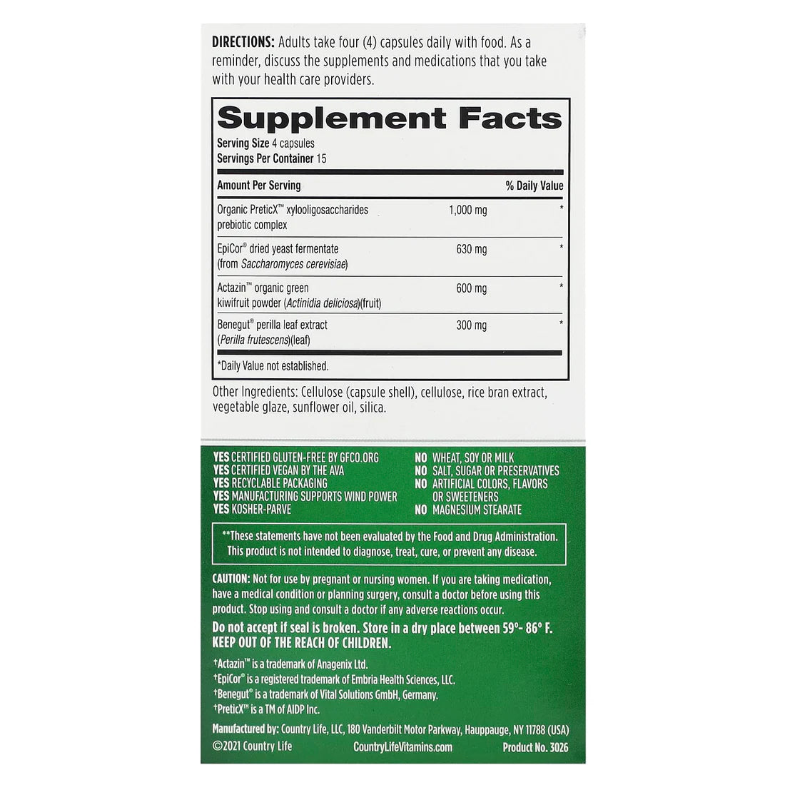 Country Life GUT CONNECTION DIGESTIVE 60 Capsule