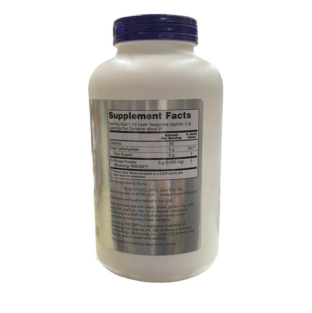 Now Sports D-Ribose Powder (91 Servings) 454 g