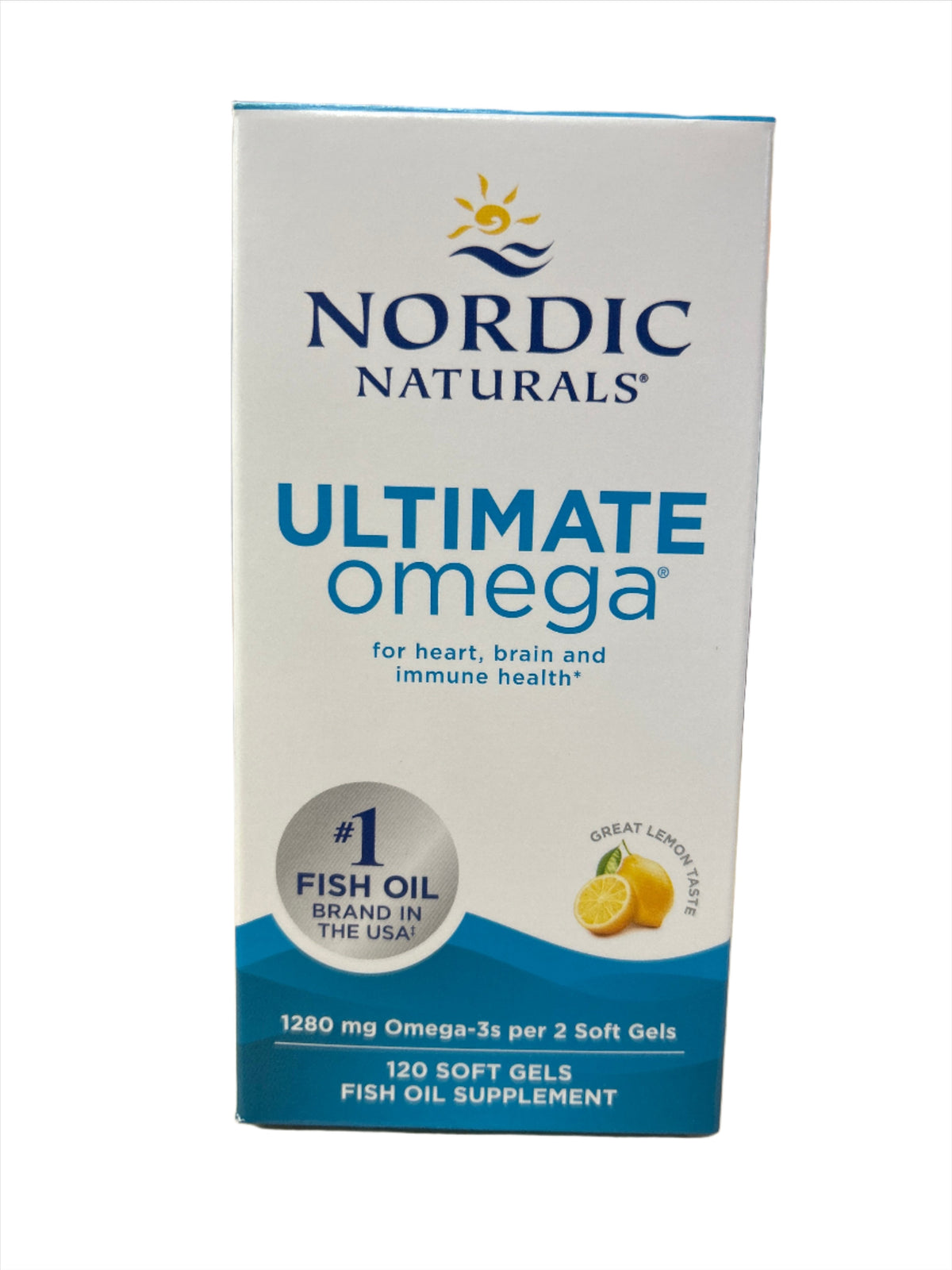 Cápsulas blandas de Omega Ultimate 1280 mg sabor limón