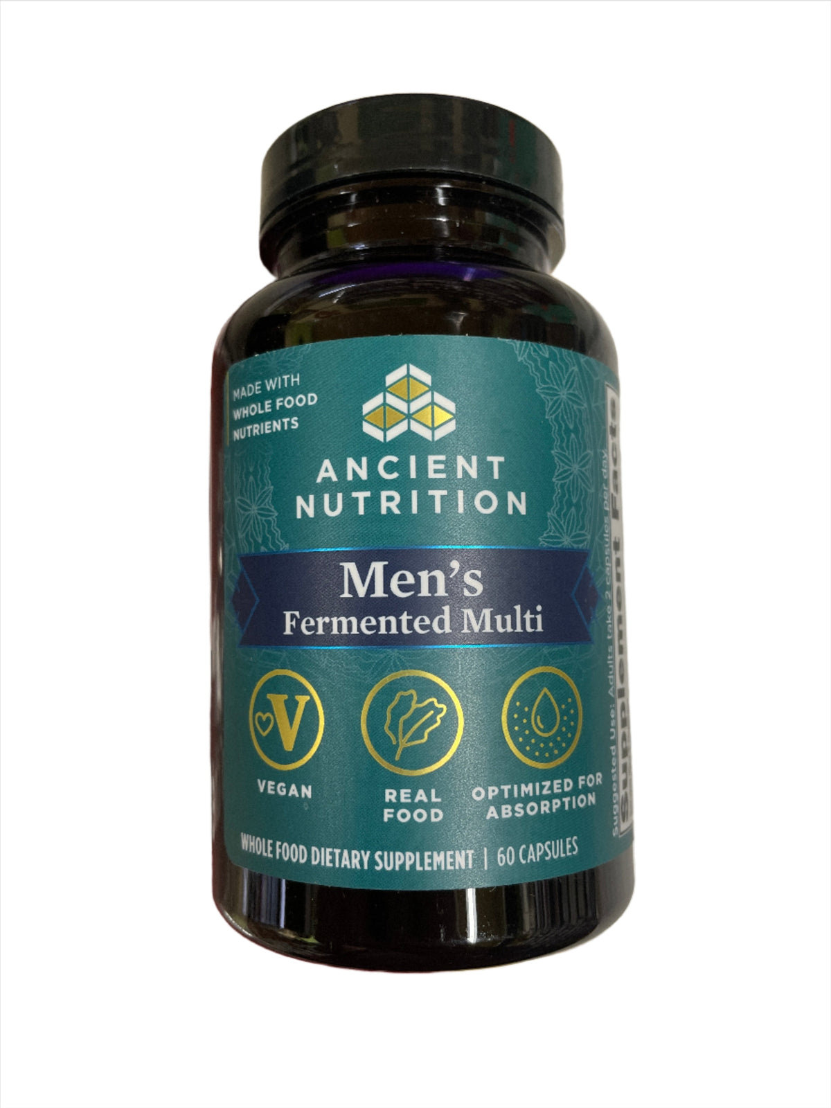 Ancient Nutrition Multivitamínico Fermentado para Hombres Vegano 60 Cápsulas