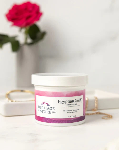HERITAGE STORE FRAGRANCE FREE EGYPTIAN GOLD BUTTER 4 OZ