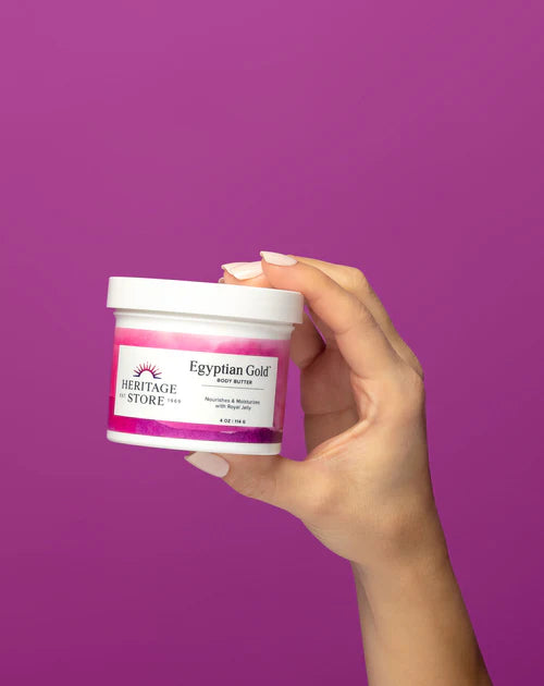 HERITAGE STORE FRAGRANCE FREE EGYPTIAN GOLD BUTTER 4 OZ