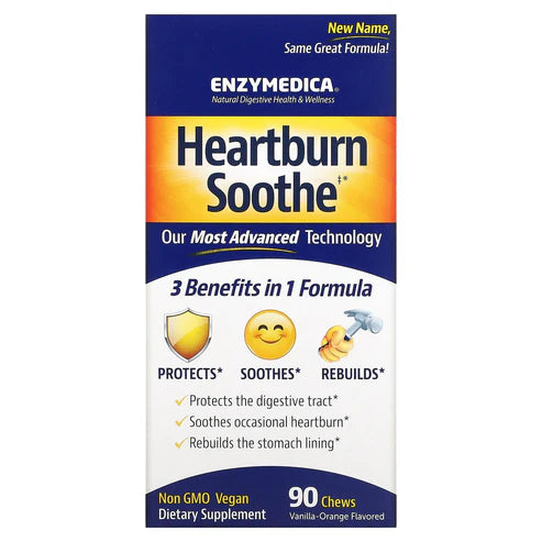 Enzymedica Heartburn Soothe 90 Tablets