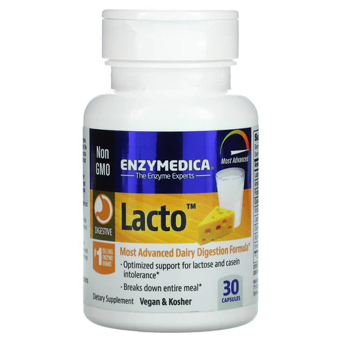 Enzymedica Lacto Dairy Digestion 30 Capsules