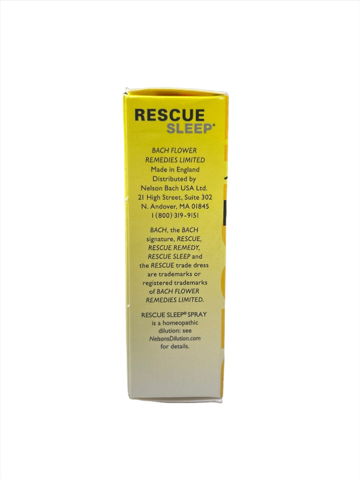 Bach Rescue Sleep Spray auxiliar natural para dormir 0.245 fl oz 27% alcohol