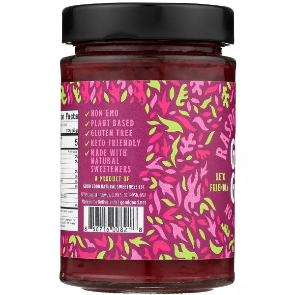 GOOD GOOD Jam Raspberry No Sugar 12 OZ