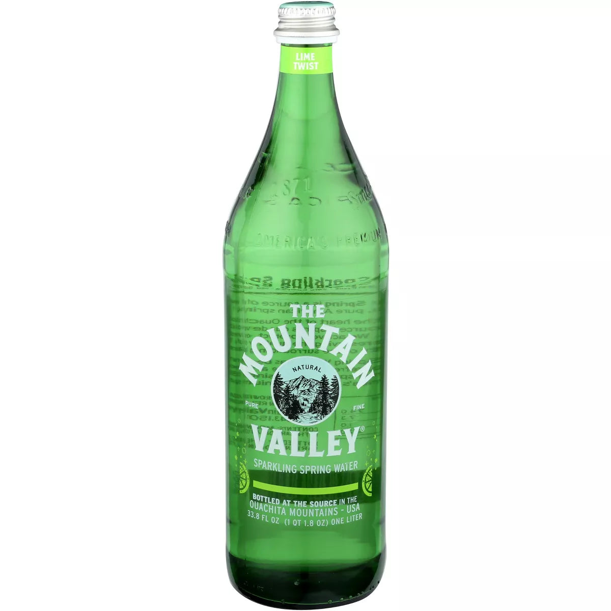 MOUNTAIN VALLEY SPRING WATER Sparkling, Lime 1 LTR