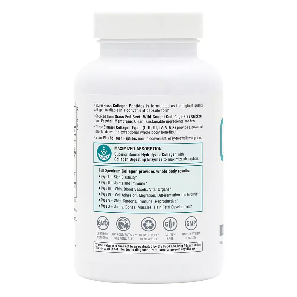 Natures Plus Collagen Peptides 120 Capsules