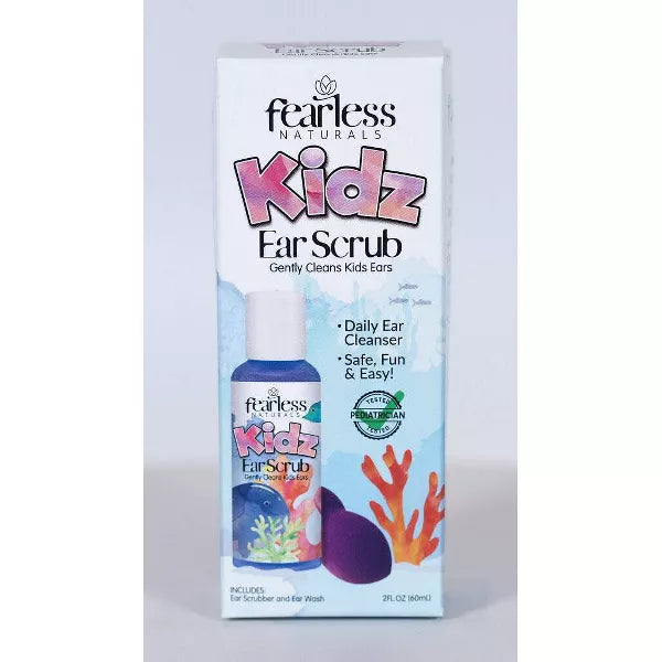 FEARLESS NATURALSKIDS EAR WASH PLUS SCRUB 2OZ