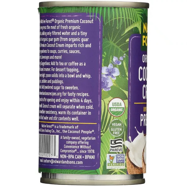NATIVE FOREST Coconut Cream 5.4 OZ