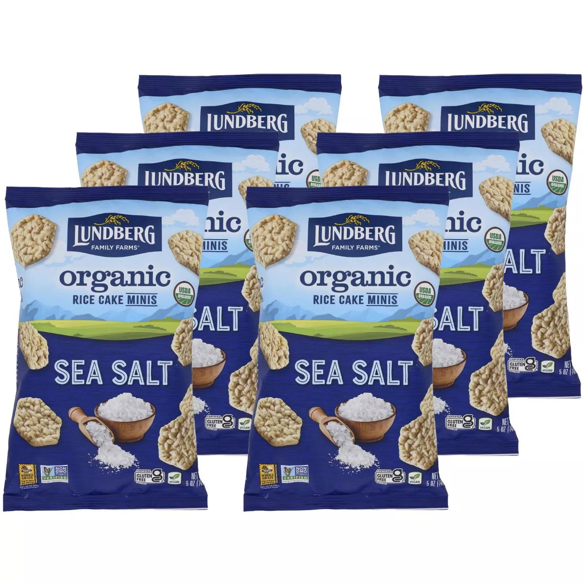 LUNDBERG FAMILY FARMS Sea Salt Mini Rice Cakes 5 OZ
