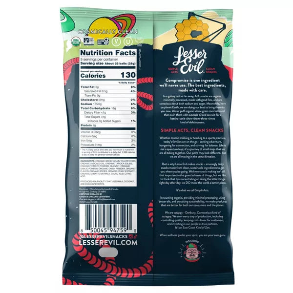 LESSER EVIL Outer Planet Pizza Space Balls 6/5 OZ