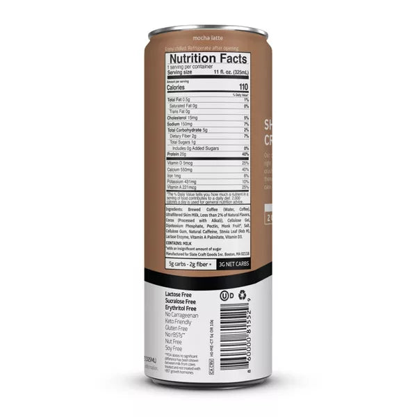 SLATE MILK RTD Lacts Free Xprso Choc Mlk 11 OZ