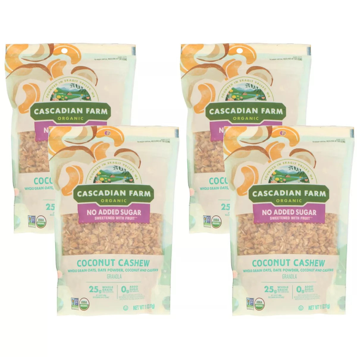 CASCADIAN FARM Coconut Cashew Granola 11 OZ