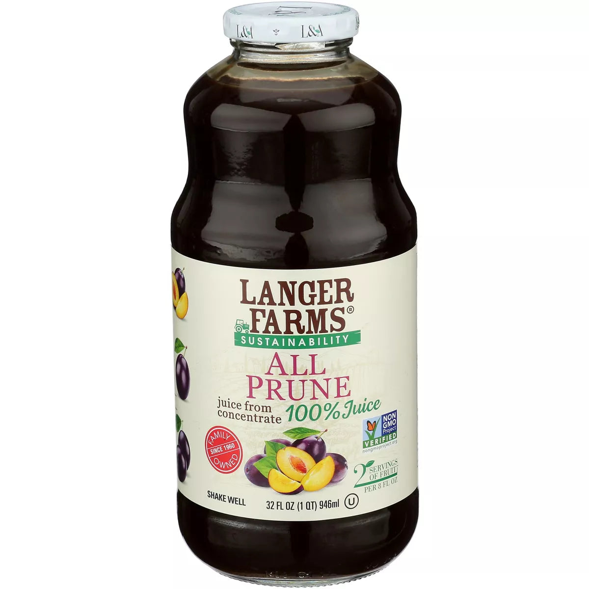 L & A JUICE All Prune 32 OZ