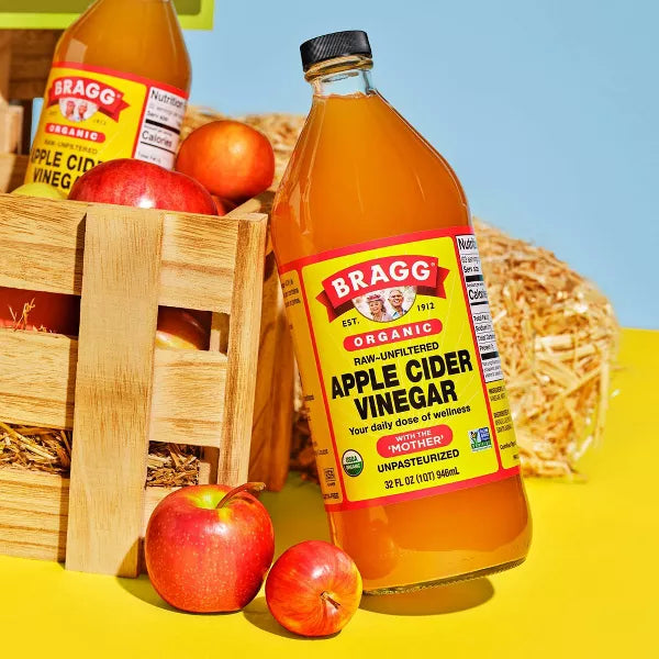 BRAGG Apple Vinegar, Unfiltered 32 OZ