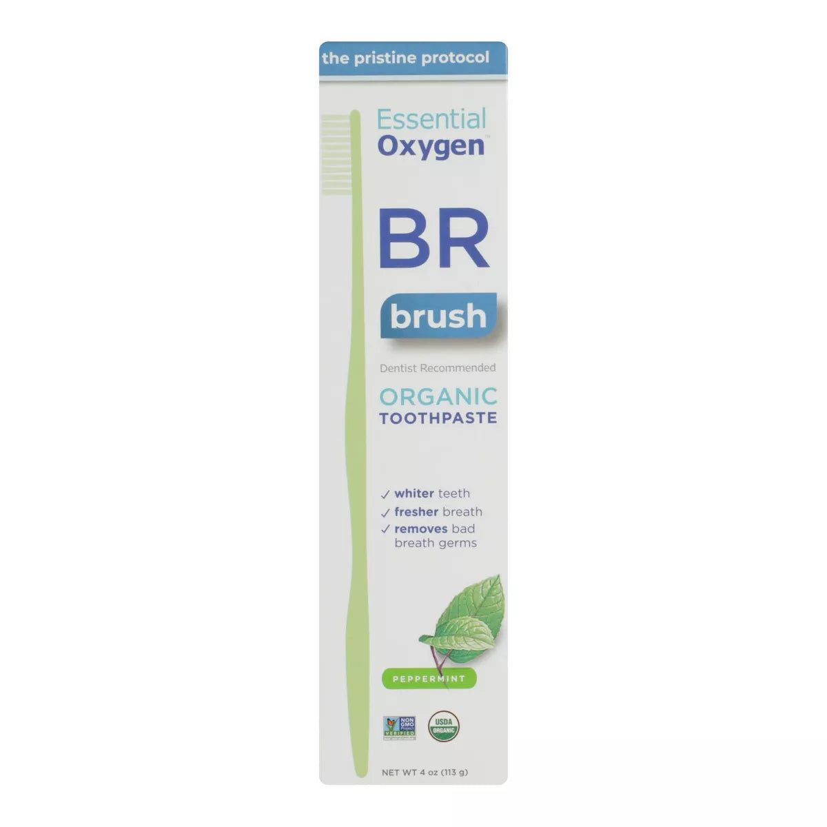 ESSENTIAL OXYGENBR ORGANIC MINT TOOTHPASTE 4OZ