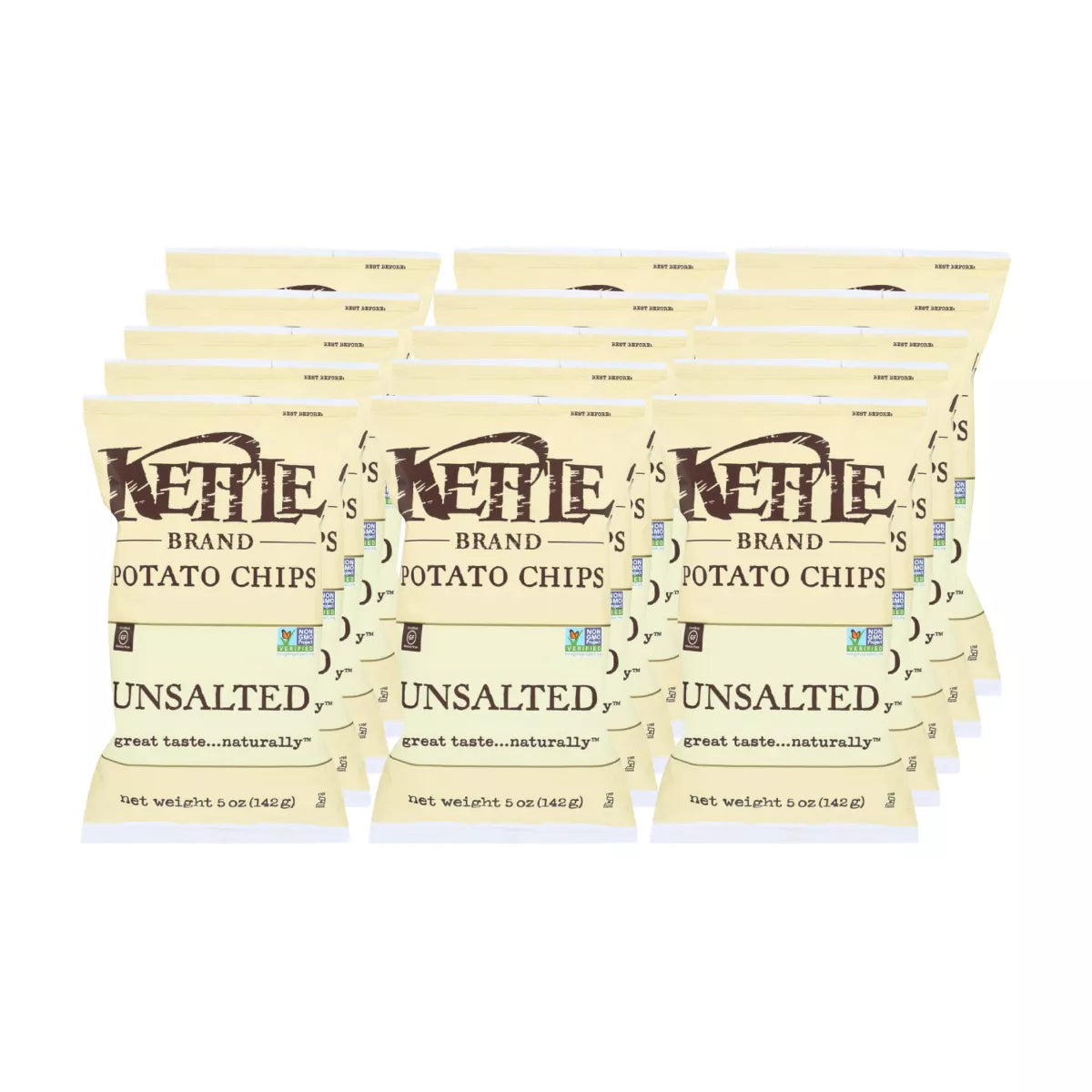 KETTLE BRAND Original, Unsalted 5 OZ