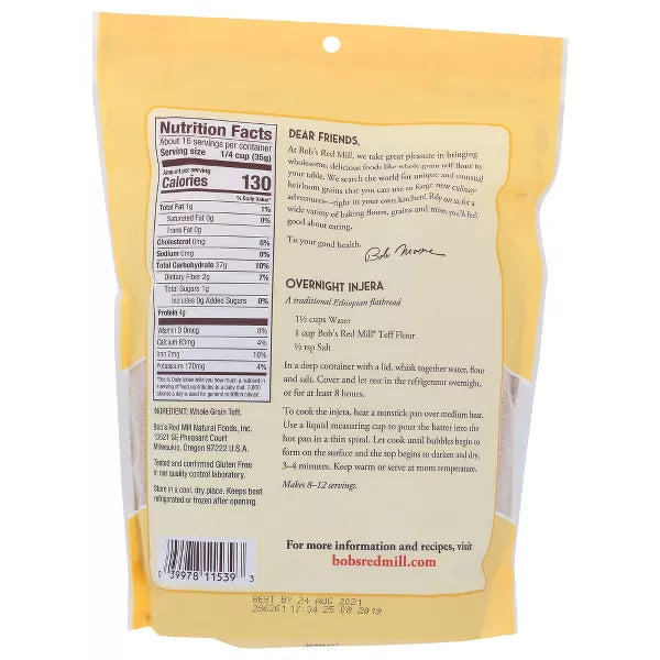 BOB`S RED MILL Teff Flour 20 OZ