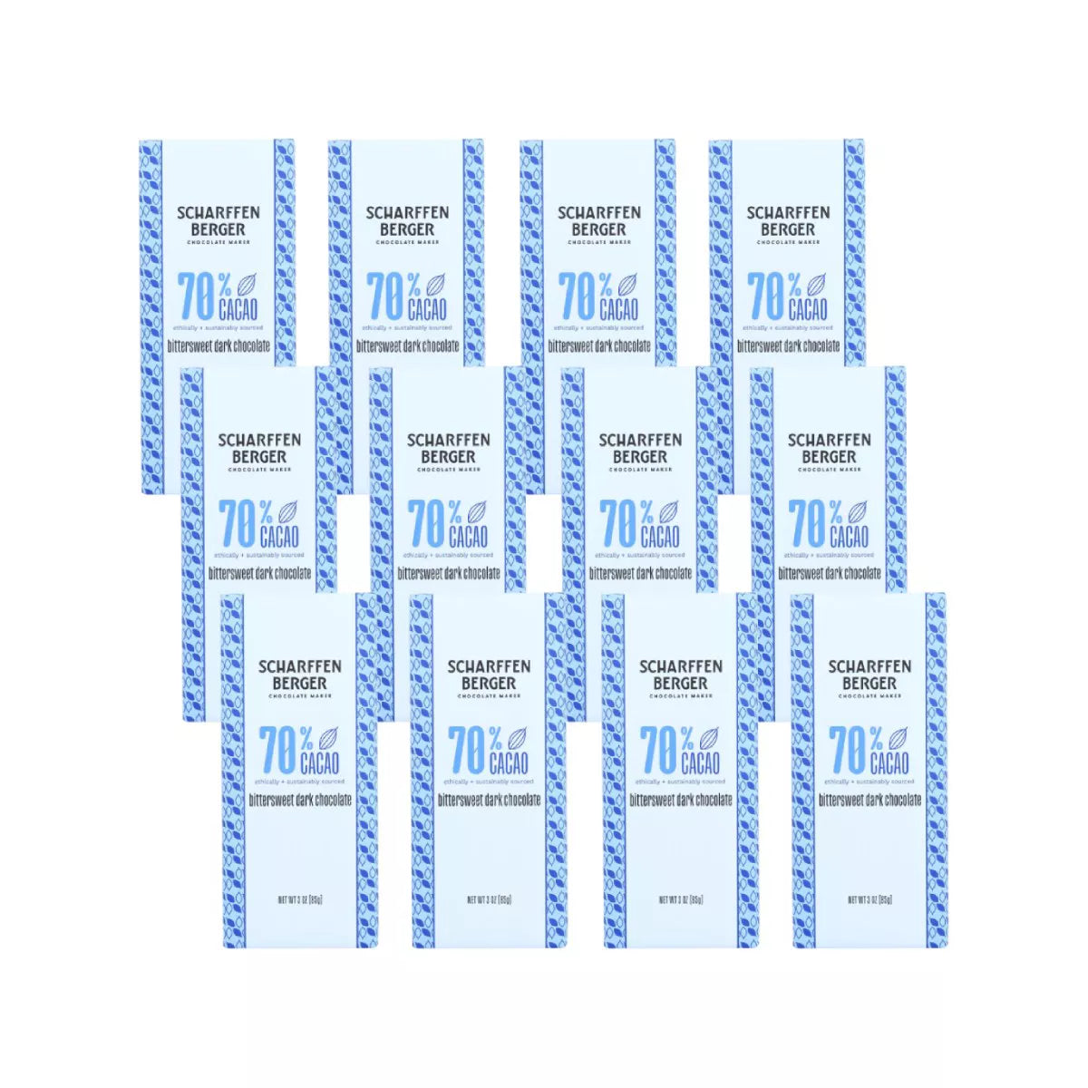 SCHARFFEN BERGER Bittersweet Chocolate 3 OZ