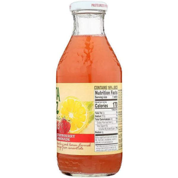 SANTA CRUZ ORGANIC Lemondade Strawberry 16 OZ