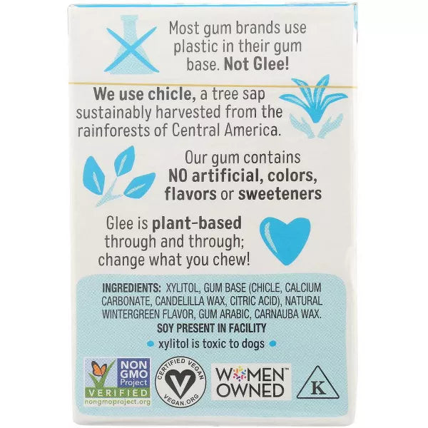 GLEE GUM Wintergreen, Sugar Free 16 PC