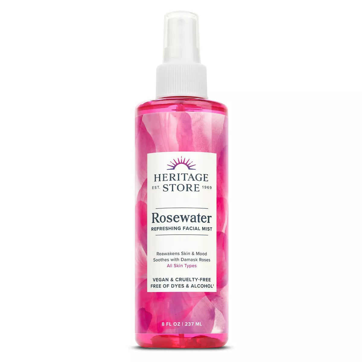 Heritage Store Rosewater Facial Mist 8floz