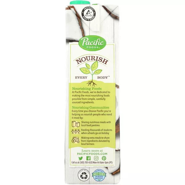 PACIFIC FOODS Coconut,Original,Unsweetened 32 OZ