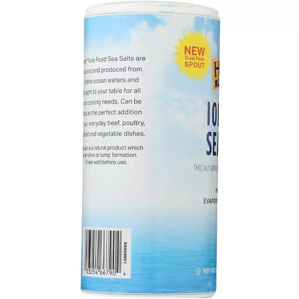 HAIN Sea Salt Iodized 21 OZ