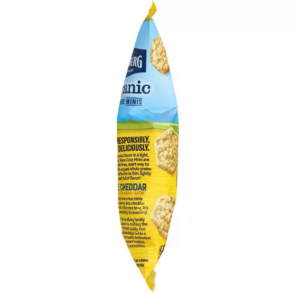 LUNDBERG FAMILY FARMS White Cheddar Mini Rice Cakes 6/5 OZ