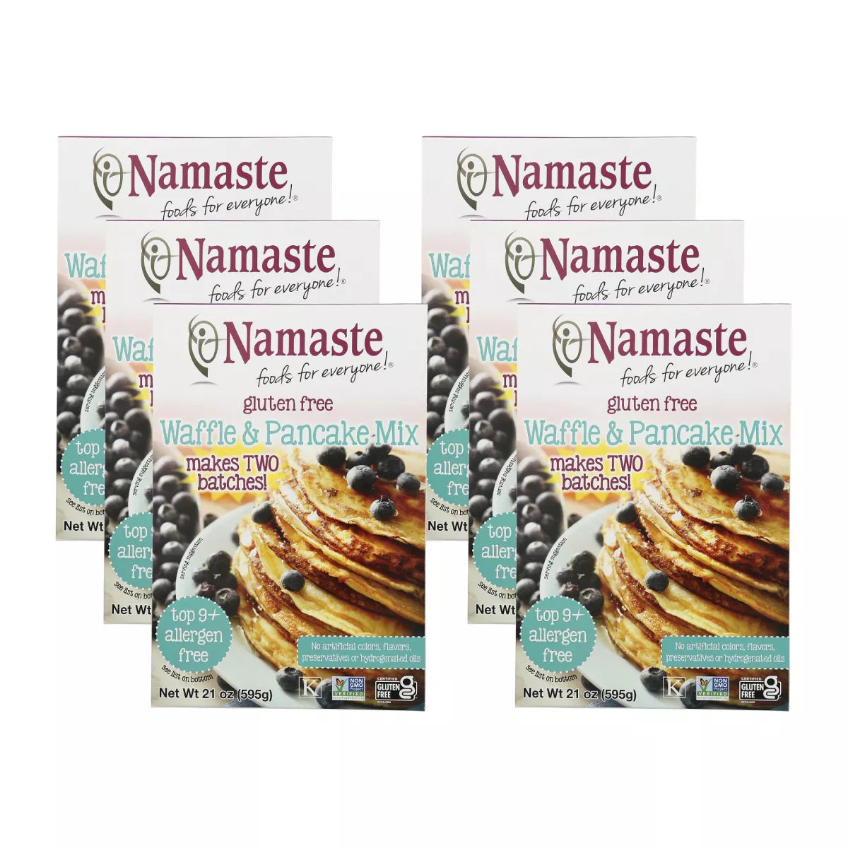 NAMASTE FOODS Waffle & Pancake 21 OZ